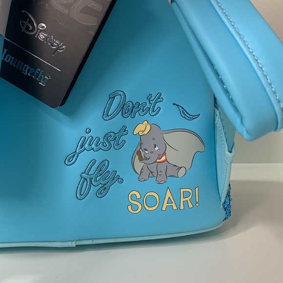 Loungefly Disney Dumbo Sequin Mini Backpack Exclusive - Picture 8 of 11